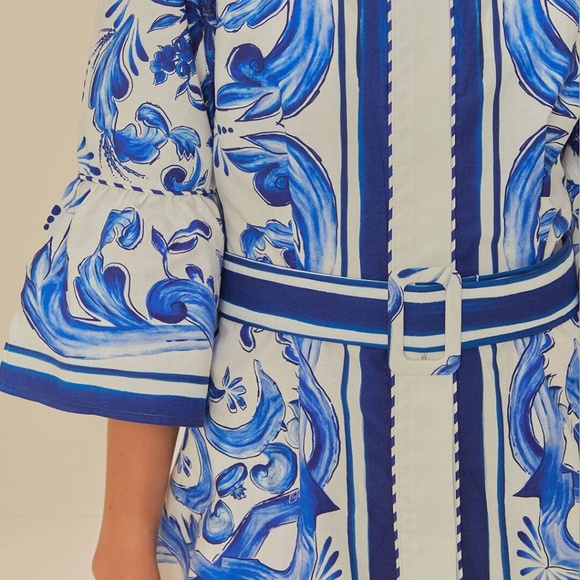 GORGEOUS FARM RIO GARDEN TILES MINI DRESS M - Picture 2 of 7